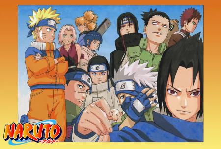 sasuke(en bas a droite)